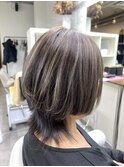 西区新町美容室★roots★白髪ぼかし×ショートウルフ
