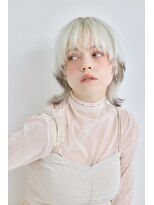 メゾンドムニ 恵比寿(Maison de MUNi)&nbsp;セミディレイヤーカットシアーカラーオリーブベージュ20代30代