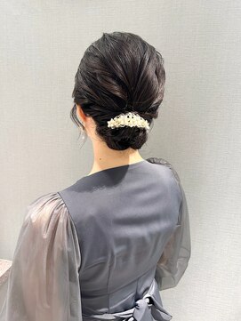 アム(amu) 結婚式お呼ばれヘア/ヘアセット/シニヨンアレンジ