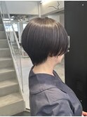 ショートラベンダーグレージュ/くびれショート/艶髪/表参道/原宿