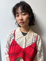 ホリデイズ ケアアンドスパ 練馬 豊島園(HOLIDAYS)&nbsp;ニュアンスパーマミディアム前髪カットショートボブ髪質改善