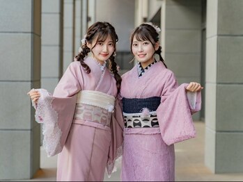 バサラ 名古屋駅前店(VASARA)の写真/推し活やデート友達とのお出掛けに着物レンタル・着付け・ヘアセットはVASARAにお任せ！手ぶらでご来店♪