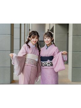 推し活やデート友達とのお出掛けに着物レンタル・着付け・ヘアセットはVASARAにお任せ！手ぶらでご来店♪