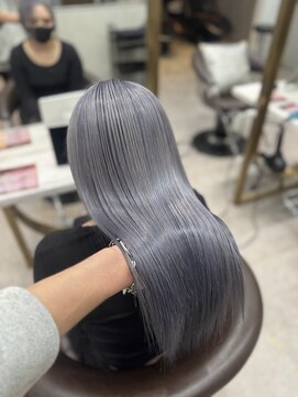 ロンド レア 天神大名店(Lond Le’a) オリーブグレー /ココアベージュ/黒髪カタログ/小顔に見せるヘア