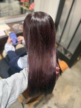 エニー 栄(Any) 韓国ストレート×レッドブラウン