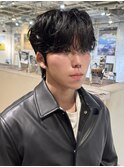 韓国シースルーシャドウパーマルーズパーマアクティブショート