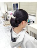 綺麗めシニヨン