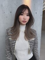 シエラ 心斎橋(CIERA.)&nbsp;ヘアカラー成人式バレイヤージュセミロングくびれボブ