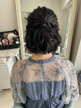 サロンナビ(Salon Navi) ハーフアップ/結婚式ヘアセット/お呼ばれヘアセット