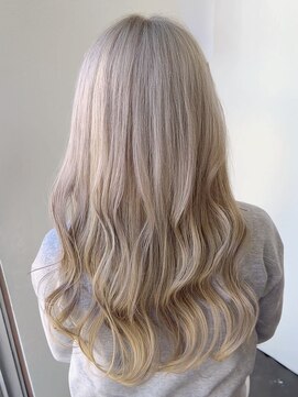 サラジュ 仁川店(SARAJU) 【Wカラー特化】森山担当 ブリーチあり×ミルクティーベージュ