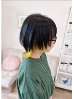 リードヘアーバイバンプ(Lead Hair by vamp) インナーカラーイエロー