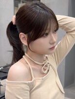 アビー(ABBEY3)&nbsp;サイドバング韓国レイヤー顔周りレイヤー小顔カットおくれ毛