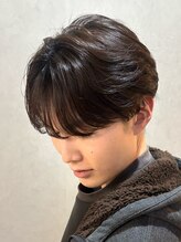 メロウメンズライン 神戸三宮(mellow men's line)&nbsp;シースルーマッシュ×フェザーパーマ