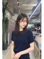 ユニオン(Union)&nbsp;顔周りレイヤーセミロング×ナチュラルストレート