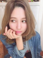 ミリム 栄矢場町店(MIRiM)&nbsp;【MUSE】外国人風大人かわいいセンターパートふわミディ