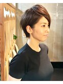 大人女子なショートスタイル。