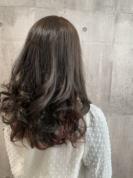 モードケイズブリエ(MODE K's Briller) インナーカラーレッド♪