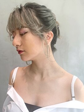 アルバム 銀座(ALBUM GINZA) 簡単アレンジ_アッシュブラウンネオウルフ外ハネボブ_76827