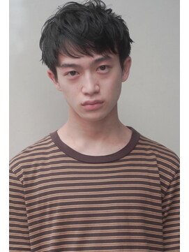 レジュアル(RESSUAL) エアリーミディ　ショートパーマ　黒髪　ホワイトアッシュ