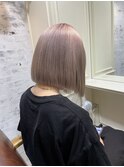 【恵比寿ro-ro】ラベンダーベージュ×ぱっつんbob