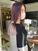 ヘアー アイス ルーチェ(HAIR ICI LUCE)&nbsp;暖色カラーのストレートスタイル/落合