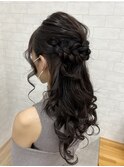 【iikanji hair】編み込みハーフアップアレンジ