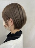 LoRE☆ナチュラルショートボブ 透け感×くすみ感カラー