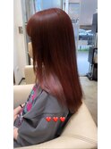 チェリーレッド × レイヤーカット