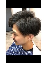 フリーダム(FREEDOM) ツイストスパイラルパーマ×ツーブロ×刈り上げマッシュ