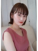 髪がキレイに見える外ハネボブ