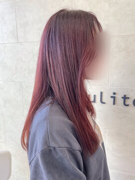 プリート Pulito 艶髪　ロング　シースル前髪　まとまりロング