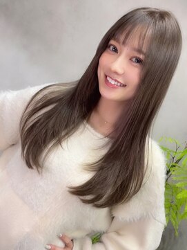 サニー 渋谷(SUNNY) ローレイヤー、ミルクティーベージュ、ブリーチなし、ハイライト