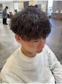 メンズマッシュツイストスパイラルパーマ