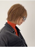 #ブリーチなしダブルカラー#顎ラインボブ/岸本 理希