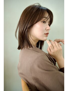 シア(SHEA gakugeidaigaku) 大人ボブ/シースルーバング/こなれミディアム/30代40代50代