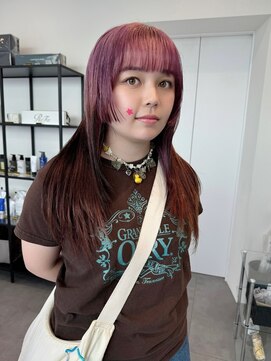 ギグスダブル 栄店(gigs double) 姫カット/顔まわりレイヤー/セミロング
