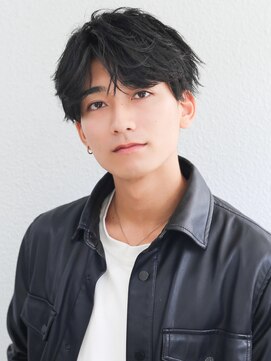 アフロート ディル(AFLOAT D'L) 韓国短髪ツーブロック束感モテる黒髪シークレットパーマ流行