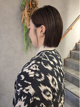 ヴィサージュメゾン(VISAGE maison) 伸ばしかけボブ×シースルーバング