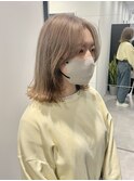 ワンブリーチで作るミルクティーカラー♪
