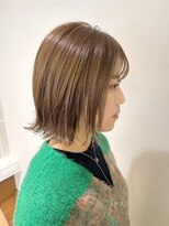 カサネ(KASANE)&nbsp;外ハネボブ　透明感カラー　切りっぱなし