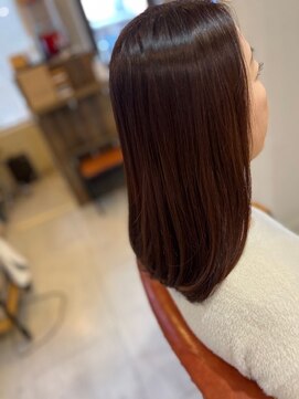 ヘアメイク リヴ(Hair Make Liv) 艶髪×ピンクブラウン/舞鶴/西舞鶴/艶髪/カット/カラー/髪質改善