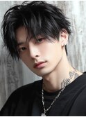 メンズカット　センターパート　束感セット
