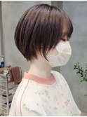 武蔵小杉大人ショートボブグレージュカラー丸みレイヤーくびれ