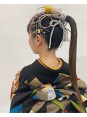 ポニーテールアレンジ