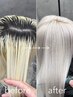 【再来クーポン】ハイトーンケアリタッチ＋カラー［￥4,400トリートメント付］