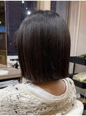 洗練シンプル＊大人の切りっぱなしボブ