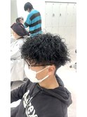 メンズショート×強めシャドウパーマ【松戸/メンズ】