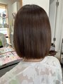 ハラン(HARAN) 縮毛矯正をあてて切りっぱなしのボブヘアーへ!