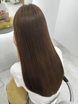 アイニ 大阪上本町店(aini)&nbsp;アディクシー/ブリーチなし/透明感/ツヤ/オリーブグレージュ