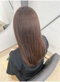 髪質改善カラー×チャイベージュ